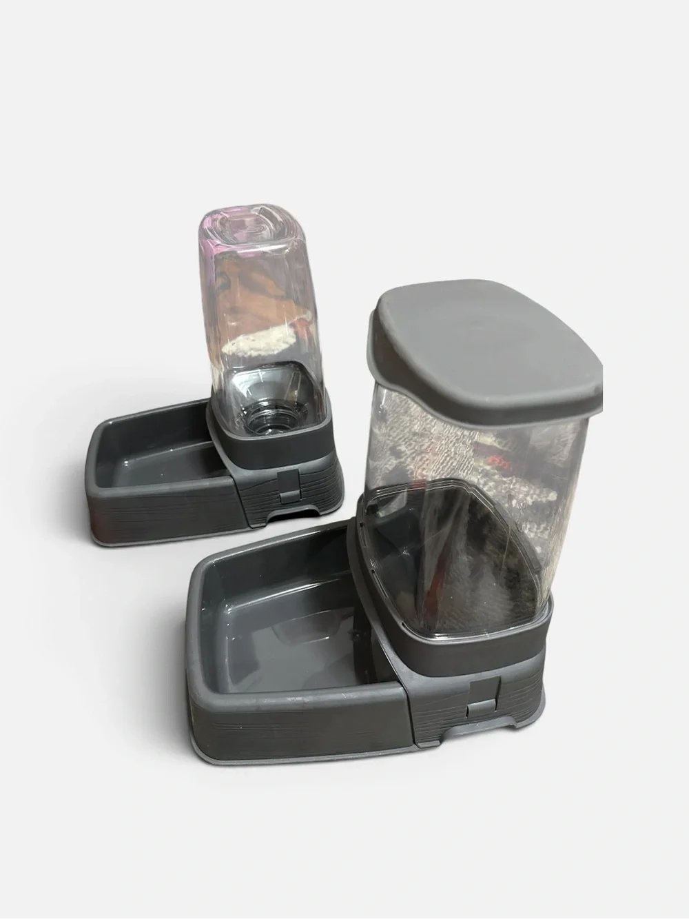 Kohl's Gray Automatic Pet Food & Water Dispensers